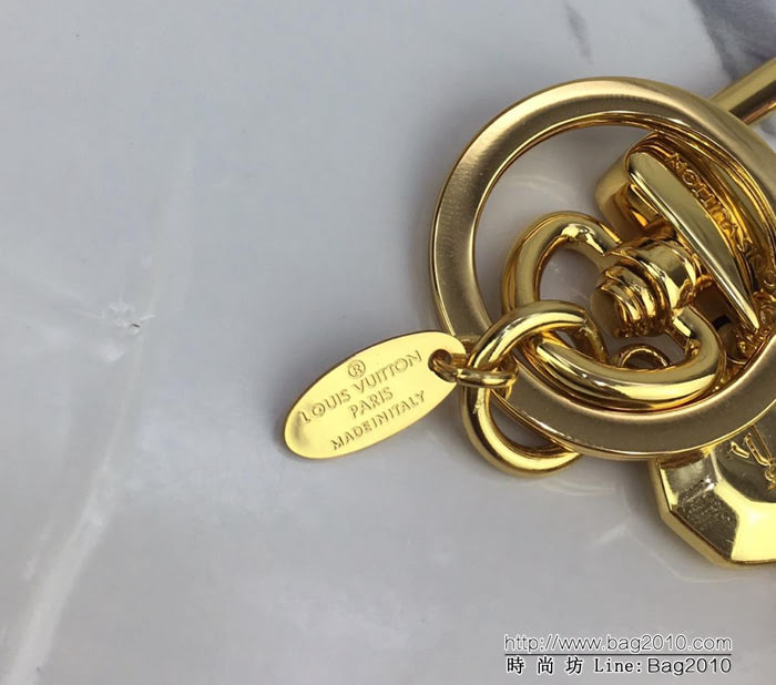 路易威登LV 頂級原單M65216 LV Facettes 鑰匙扣和包飾 彈簧扣刻有路易威登品牌標識 鑰匙環  ydh1007